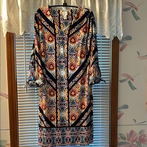 Fun Chico’s dress w/slit sleeves